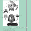 electric top thick high pressure espresso coffee maker